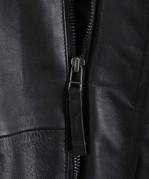 ブルゾン アウター MANASTASH / マナスタッシュ：LEATHER MOTOR BLOUSON：792-5950004「AST」 メンズの画像