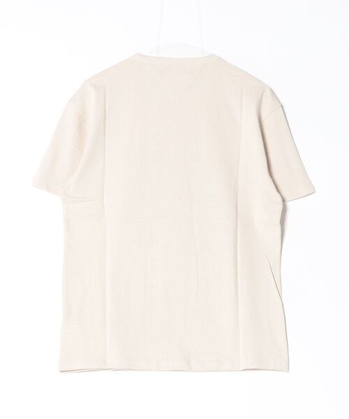 「TOMMY JEANS」 半袖Tシャツ SMALL アイボリー メンズ_画像2