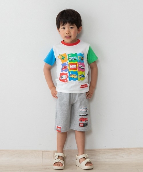トミカ　だだんだん　夏物　Tシャツ　半袖　ハーフパンツ　半ズボン　100cm ハーフパンツ パンツ TOMICA トミカ キッズ 子供服 男の子 女の子