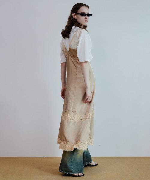 ワンピース 「2026Summer PRE-ORDER」Sleeveless Lingerie-Style Dress/ノースリーブランジェリーワンピの画像