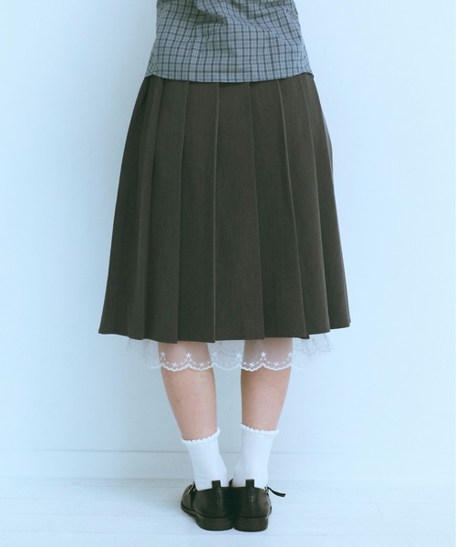 FEKETE（フェケテ） プリーツスカート MEDIUM グレー レディース