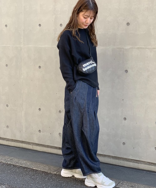 「mercibeaucoup,」 デニムパンツ 01 ブルー レディース_画像9