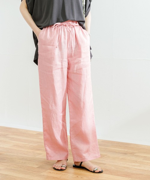 ピンクパンツ（素材：麻、リネン）のおすすめ人気商品一覧 通販