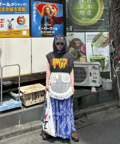 Alley Tokyo ベルト シアーフリフリエプロン レディース : ZOZOTOWN