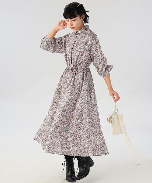「To b. by agnes b.」 シャツワンピース 38 パープル レディース_画像4