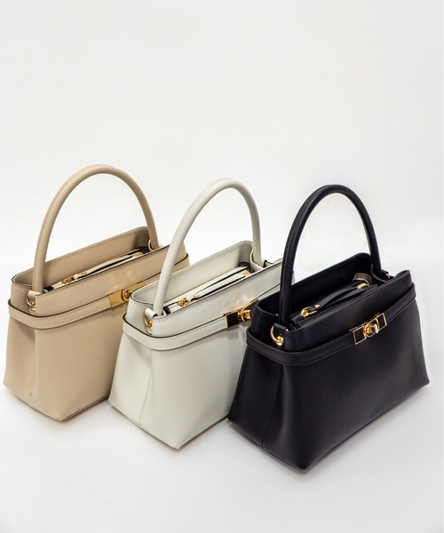 GIANNI NOTARO 2WAY ハンドバッグ ショルダー ポーチ付 GIANNI NOTARO（ジャンニノターロ） ショルダーバッグ バッグ 「GIANNI