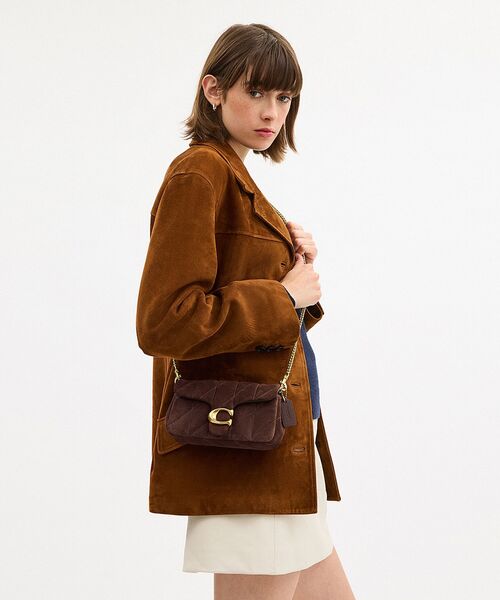 COACH タビー　ミニショルダーバッグ　ミニバッグ ブラウン COACH（コーチ） ショルダーバッグ バッグ タビー チェーン クロス