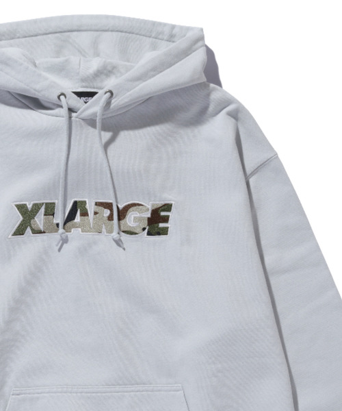 XLARGE RECORDS プルオーバーパーカー グレー XLARGE（エクストラ ラージ） パーカー STANDARD LOGO HOODED