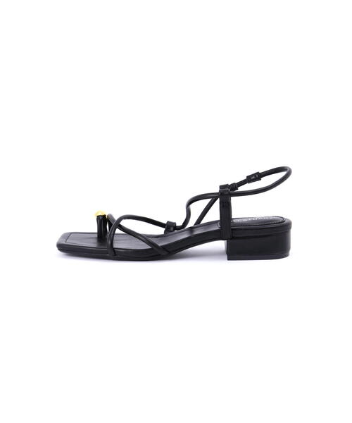 「JILL STUART」 フラットサンダル 23.5cm ブラック レディース
