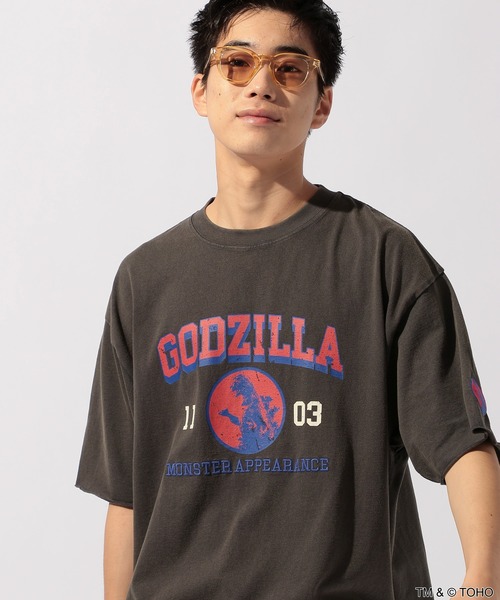 ニコアンド×ゴジラ コラボ Tシャツ niko and…（ニコアンド） tシャツ 「GODZILLA(ゴジラ)」コラボ