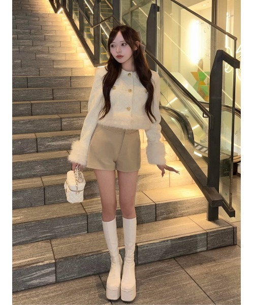 ダーリッチ　ダブルチェーンハイウエストショートパンツ Darich（ダーリッチ） パンツ ダブルチェーンハイウエストショート