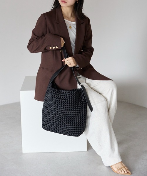 「&MARKS」 ショルダーバッグ FREE グレー レディース_画像5
