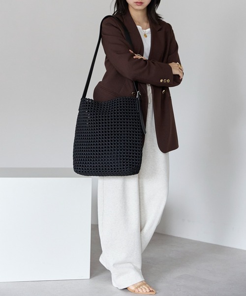 「&MARKS」 ショルダーバッグ FREE グレー レディース_画像6
