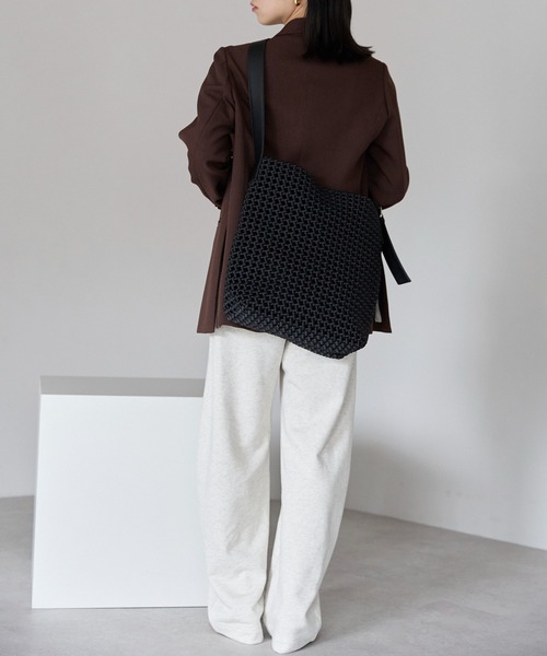 「&MARKS」 ショルダーバッグ FREE グレー レディース_画像9