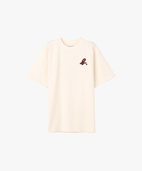 agnes b.（アニエスベー） tシャツ メンズ ”b.”刺繍 半袖 Tシャツ