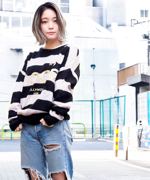 ニット セーター HOLLYWOODMADE/MISS COCO PULLOVER!! レディース