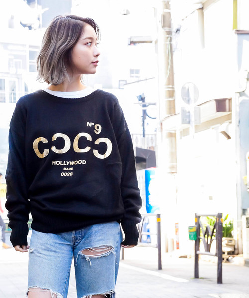 ニット セーター HOLLYWOODMADE/MISS COCO PULLOVER!! レディース HOLLYWOOD MADE ニット セーター HOLLYWOODMADE/MISS COCO
