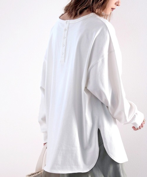 tシャツ Tシャツ USAコットン バックヘンリーネックカットソー | classicalelf | 03