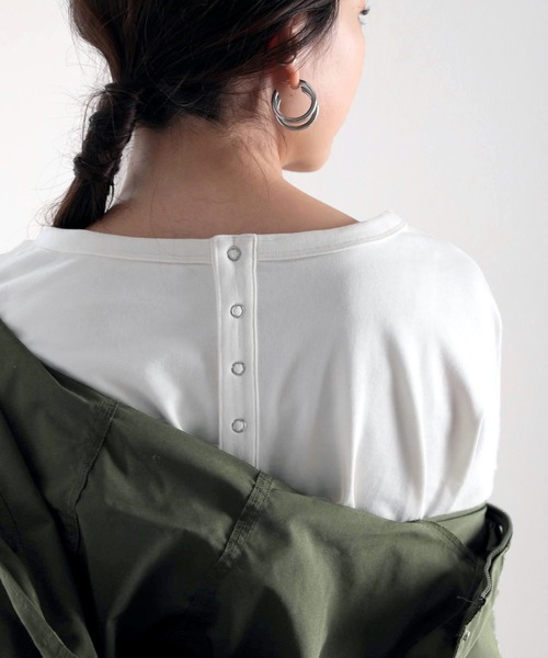 tシャツ Tシャツ USAコットン バックヘンリーネックカットソー | classicalelf | 21