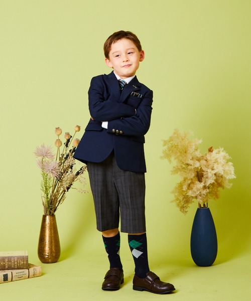 チェックハーフパンツスーツセット お得な情報満載