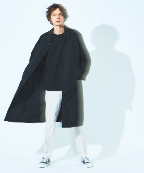 MYSELF ABAHOUSE 黒 ダブルブレスト ロングコート ダブルブレストロングコート | レディースファッション通販 - DHOLIC