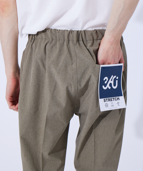 タックアジャストパンツ【GRAY】 ABAHOUSE GRAY パンツ 「セットアップ対応」360° ストレッチ