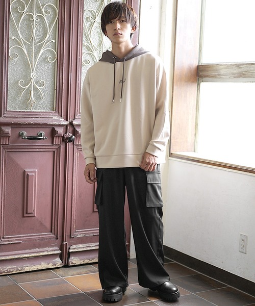 coco 未使用品 マイノリティコレクション Minority Collection メンズ パンツ 2(L) 赤×グレー ジャージ素材 未使用品 メンズ マイノリティコレクション Minority Collection