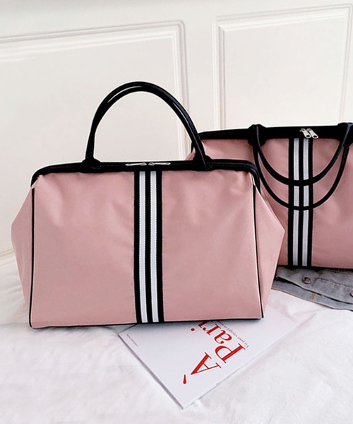 ボストン3way バッグ（M）　デイジー花柄×帆布　ハンドメイド DIY 入れ口が2ヶ所ある 便利なバッグ 3WAY BAG for business