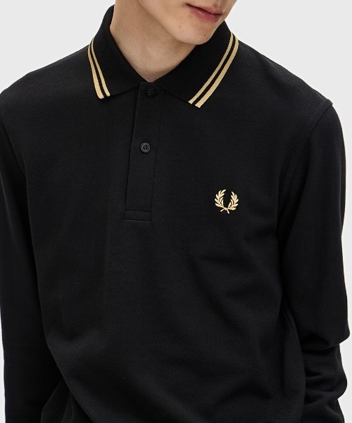 フレッドペリー ポロシャツ 長袖 黒 イングランド製 Fred Perry FRED PERRY 8/15商品券4% フレッドペリー Fredperry ポロシャツ