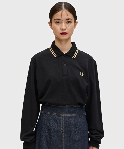 FRED PERRY ブラック ポロシャツ M The Fred Perry Shirt - G12(8 157：BLACK / CHAMPAGNE): | FRED