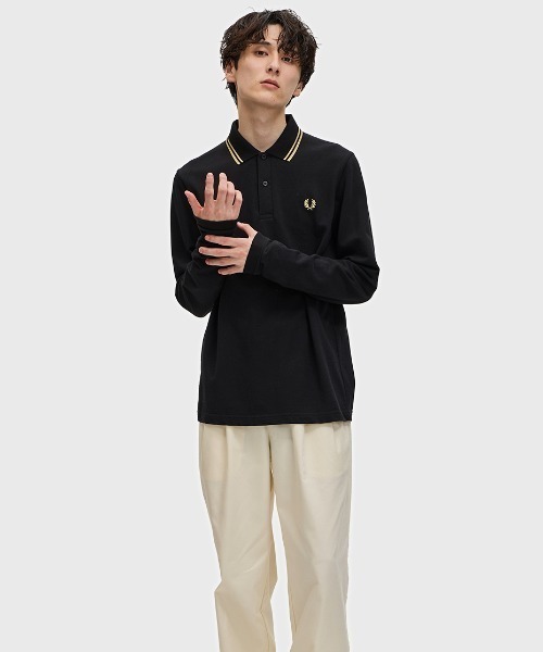 FRED PERRY ブラック ポロシャツ M The Fred Perry Shirt - G12(8 157：BLACK / CHAMPAGNE): | FRED