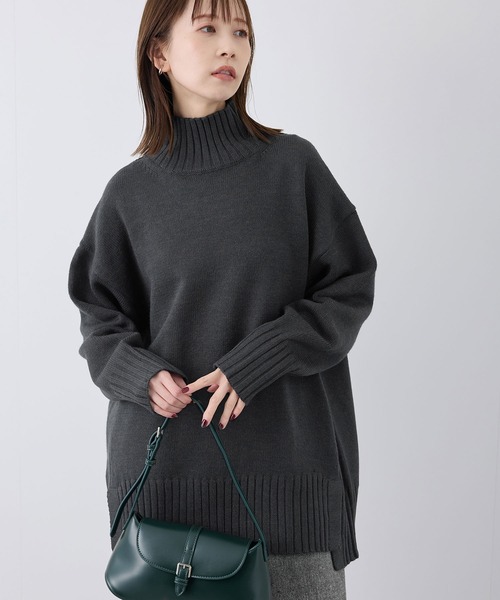 ROPE ロペサイズ38天竺ロングカーディガン日差し避けサイドスリット