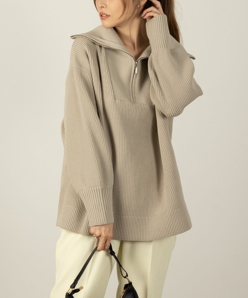 NAVY（ファッション） ニット セーター セーラーカラーハーフ