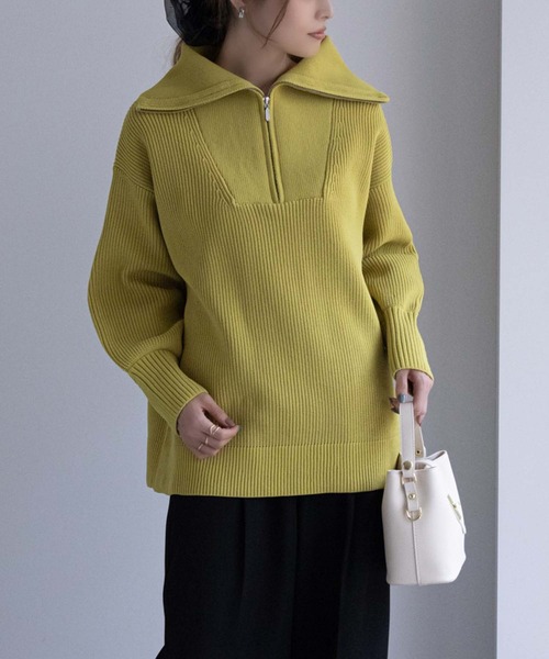 NAVY（ファッション） ニット セーター セーラーカラーハーフ