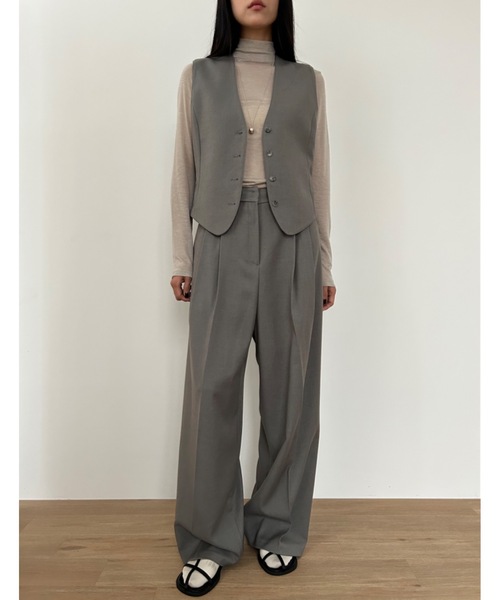 Didot.showroom ベスト ジレ 「DIDOT.」ウールブレンド テーラード