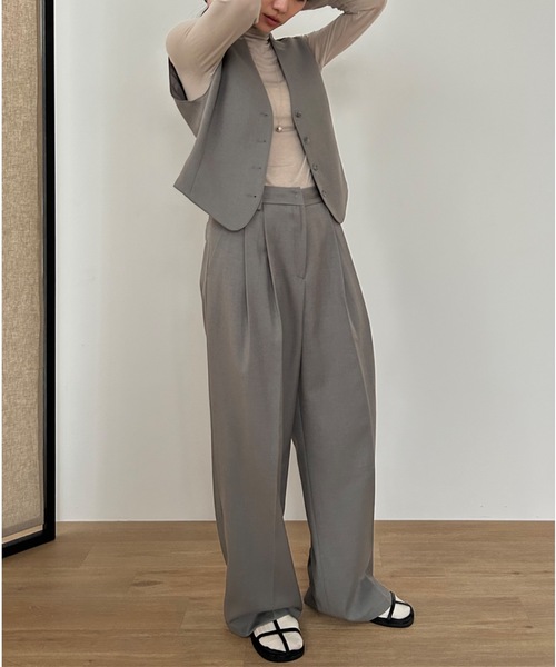 Didot.showroom ベスト ジレ 「DIDOT.」ウールブレンド テーラード