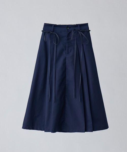 スカート 2way ribbon belt skirt/ウエストリボンタックスカート