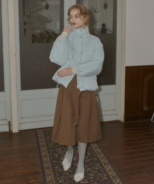 スカート 2way ribbon belt skirt/ウエストリボンタックスカート