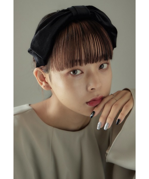 niana（ニアナ） カチューシャ ベロアリボンカチューシャ 結婚式