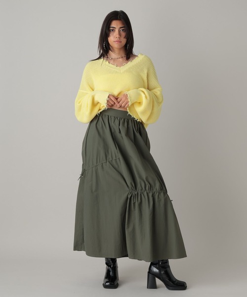 シャーリングスカート FOREVER21 スカート 「2024SS」シャーリングロングスカート