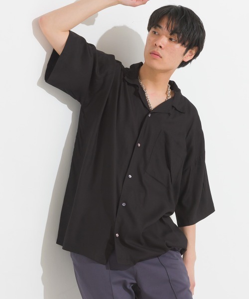 OMNES（オムネス） アロハシャツ シャツ 半袖 ユニセックス レーヨン