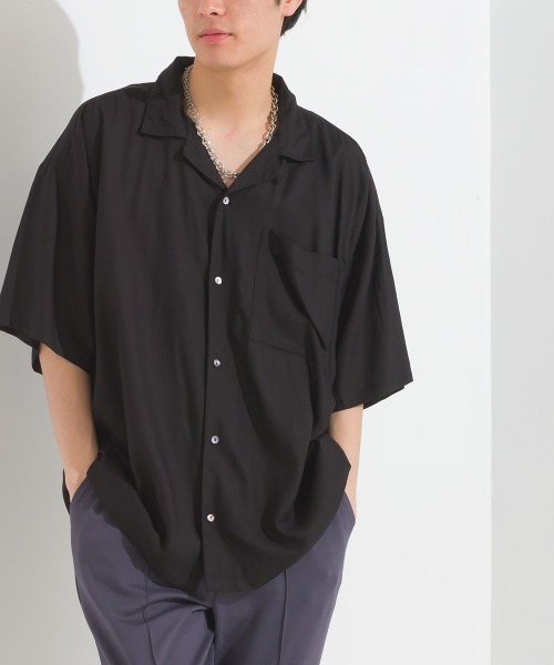 OMNES（オムネス） アロハシャツ シャツ 半袖 ユニセックス レーヨン