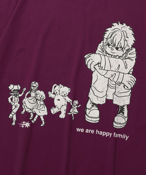 Tシャツ・カットソー [NICEGHOSTCLUB]HAPPY FAMILY BIG BIG TEE_BLACK(NG2EMUT523A) NICE GHOST CLUB tシャツ A'GEM/9 × .kom 「NICE CLUB/ナイス