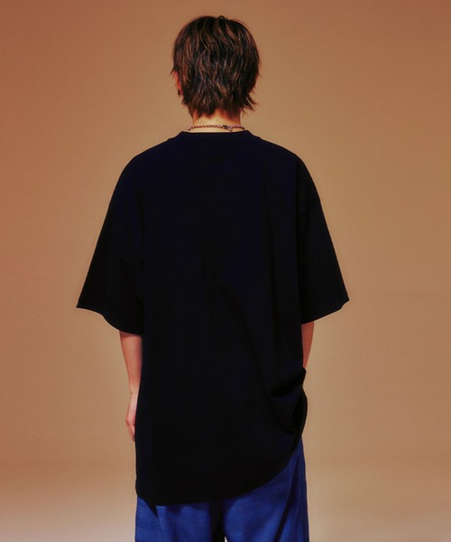 Tシャツ・カットソー [NICEGHOSTCLUB]HAPPY FAMILY BIG BIG TEE_BLACK(NG2EMUT523A) NICE GHOST CLUB tシャツ A'GEM/9 × .kom 「NICE CLUB/ナイス