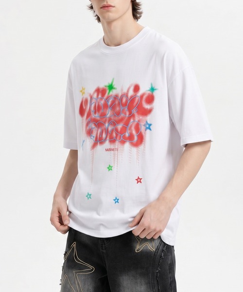 tシャツ HOOK -select- ポッププリント半袖TEE (SS)（LR) メンズ