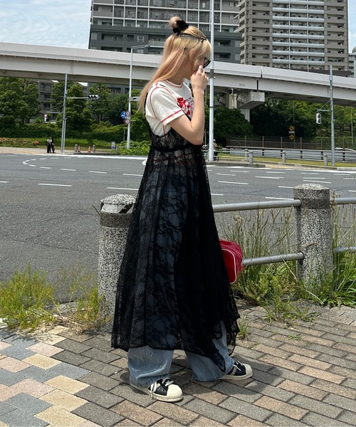 sedacle girl（セダクルガール） ワンピース 夏 アシメデザインレース