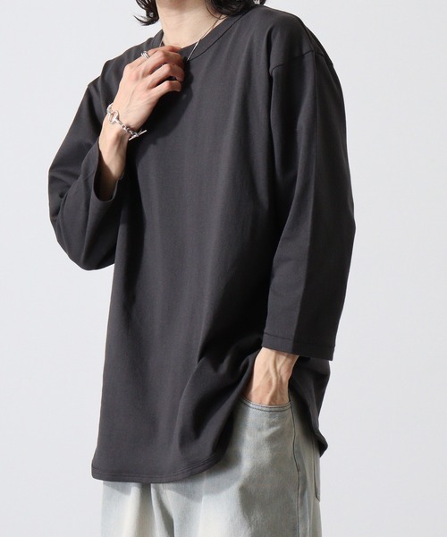 CROSS & STITCH tシャツ ＆ 6.2オンス オープンエンド 3/4
