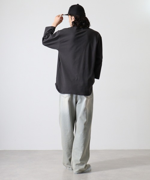 CROSS & STITCH tシャツ ＆ 6.2オンス オープンエンド 3/4