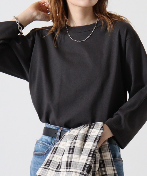 売れ筋商品|||イーブン アンド オド Tシャツ レディース トップス Basic T-shirt - black/egret ワンフォークロージング 1111clothing ◇STARTER ショート丈
