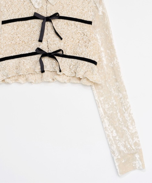 MAISON SPECIAL（メゾンスペシャル） ブラウス シャツ Shirring Velor